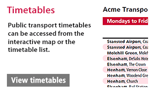 Timetables graphic