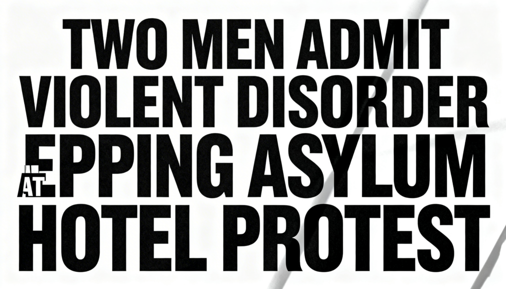Two Men Admit Violent Disorder at Epping Asylum Hotel Protest